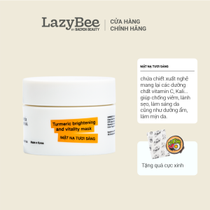 Mặt Nạ Tươi Sáng Lazy Bee Dưỡng Sáng Da 