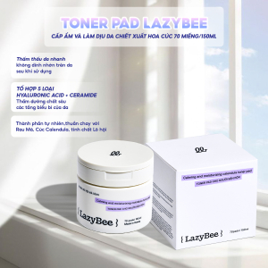Toner Pad Lazy Bee Làm Dịu Và Dưỡng Ẩm